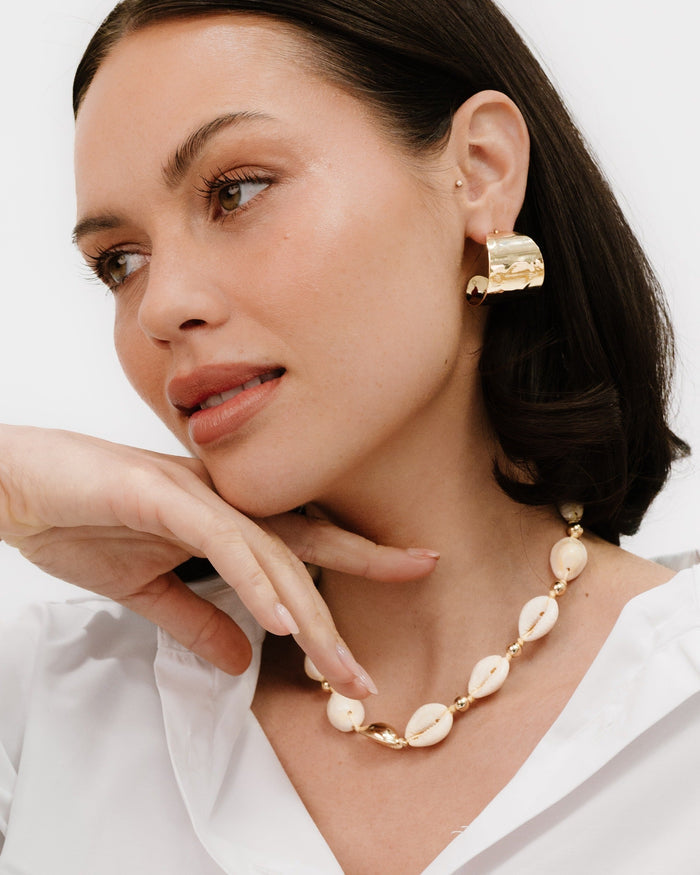 Out to Sea Cowrie Shell Necklace