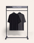 Oversized Tee 2 Pack: Black, Charcoal