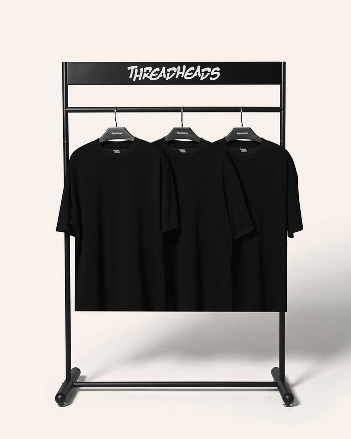 Oversized Tee 3 Pack: Black