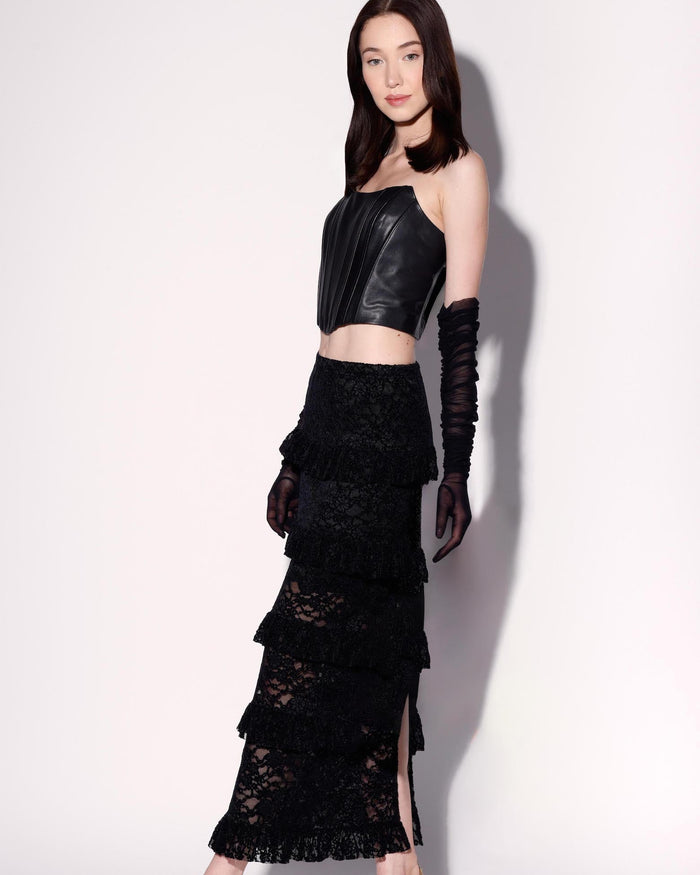 Paige Skirt, Black Lace