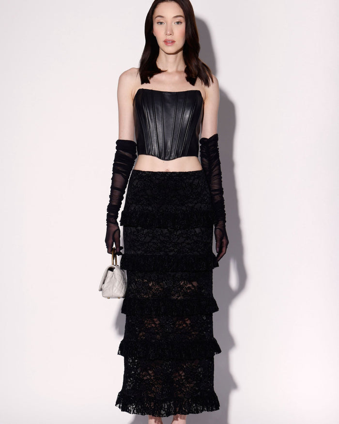 Paige Skirt, Black Lace