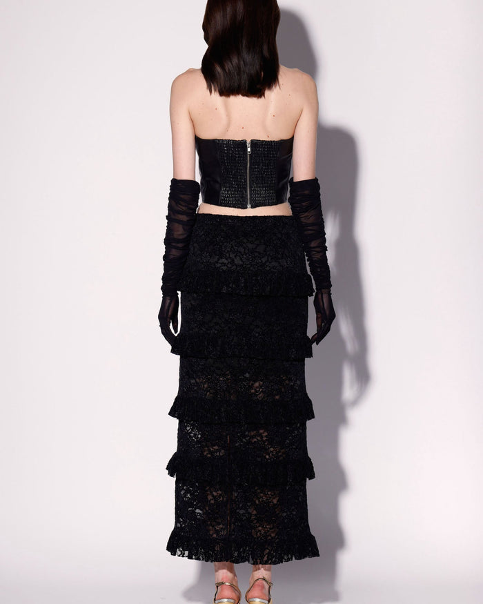 Paige Skirt, Black Lace