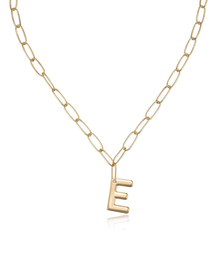 18k Gold Plated / E / One Size