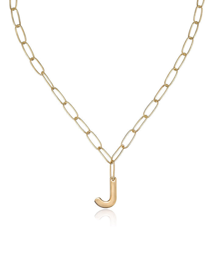 18k Gold Plated / J / One Size