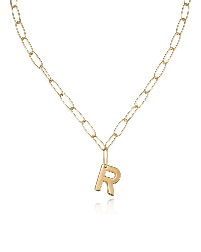 18k Gold Plated / R / One Size