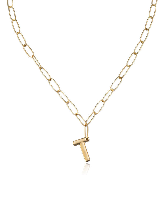 18k Gold Plated / T / One Size