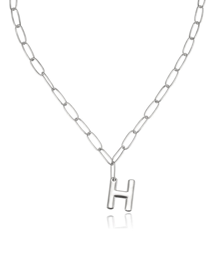 Rhodium Plated / H / One Size