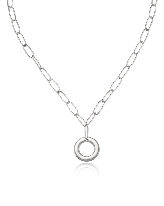 Rhodium Plated / O / One Size
