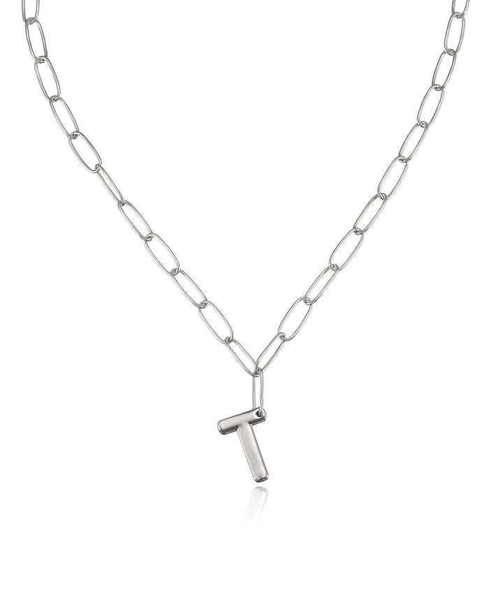 Rhodium Plated / T / One Size