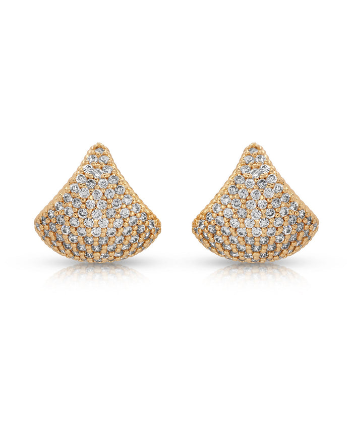 Pavé Encrusted Huggie Hoops
