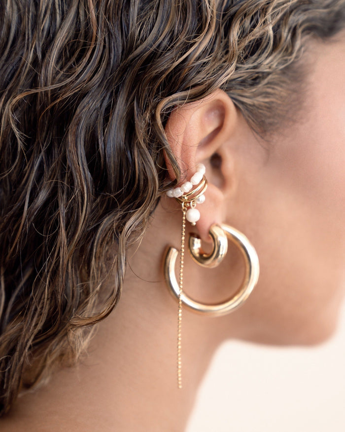 Pearl Drama Ear Cuff Set
