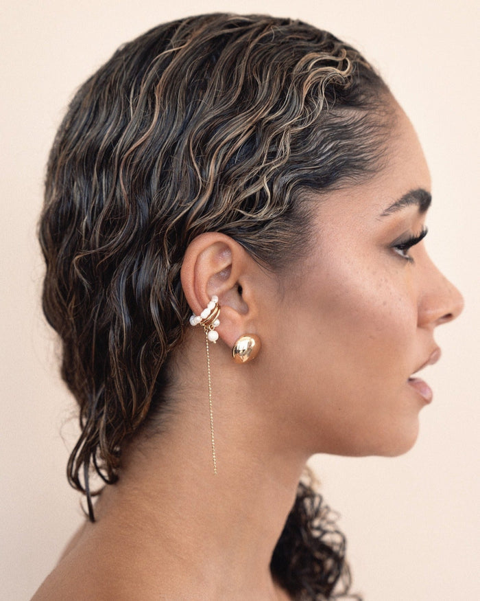 Pearl Drama Ear Cuff Set