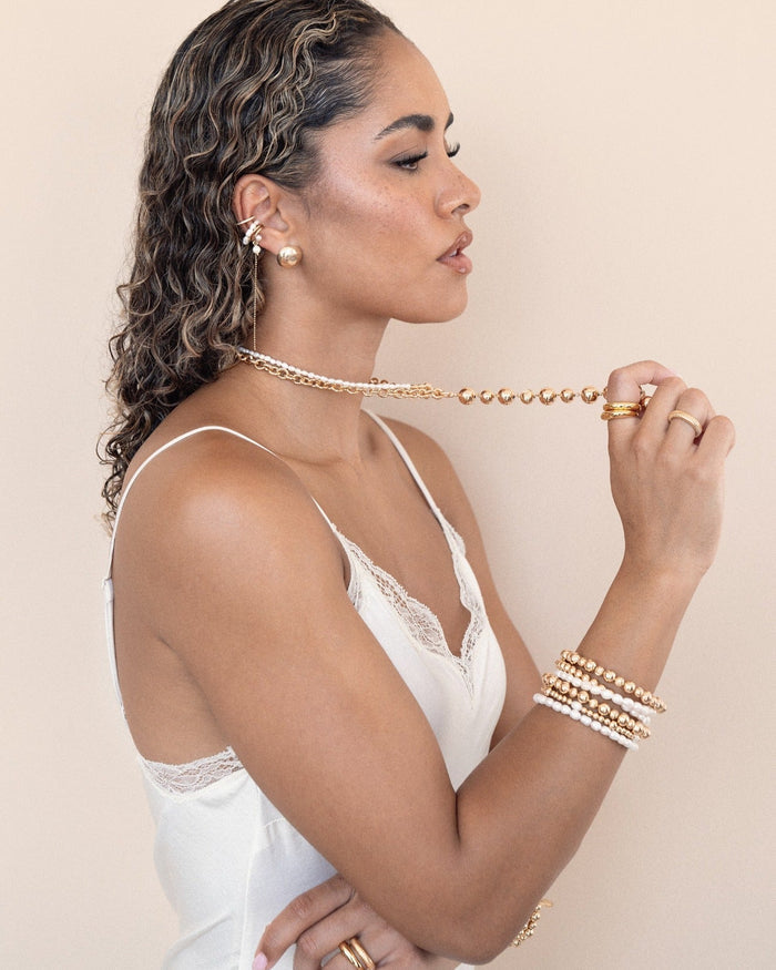 Pearl Drama Ear Cuff Set
