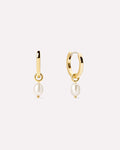 Pearl Huggie Hoops - Frida
