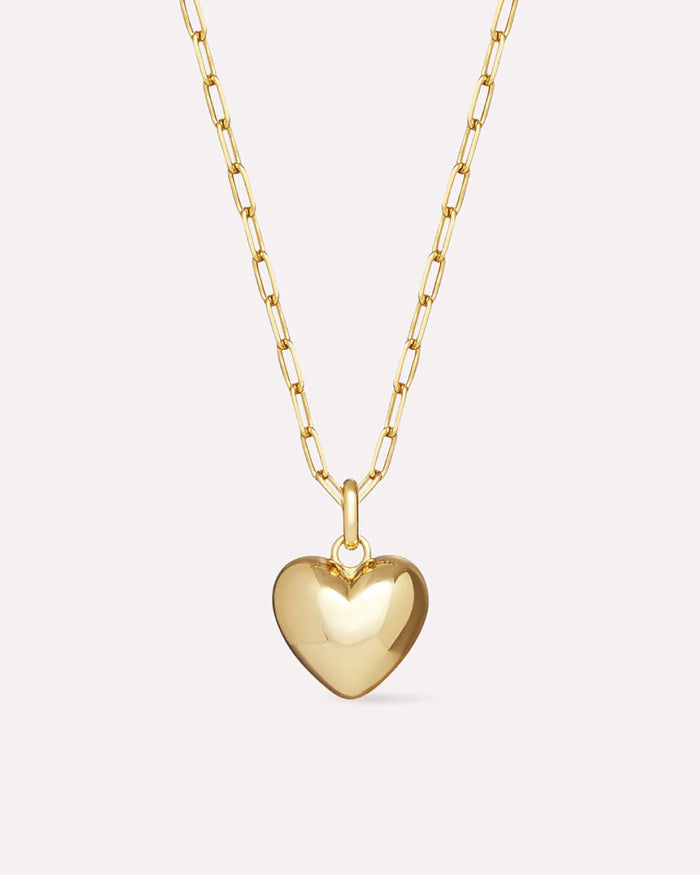 Puffed Heart Necklace - Lev