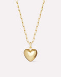 Puffed Heart Necklace - Lev