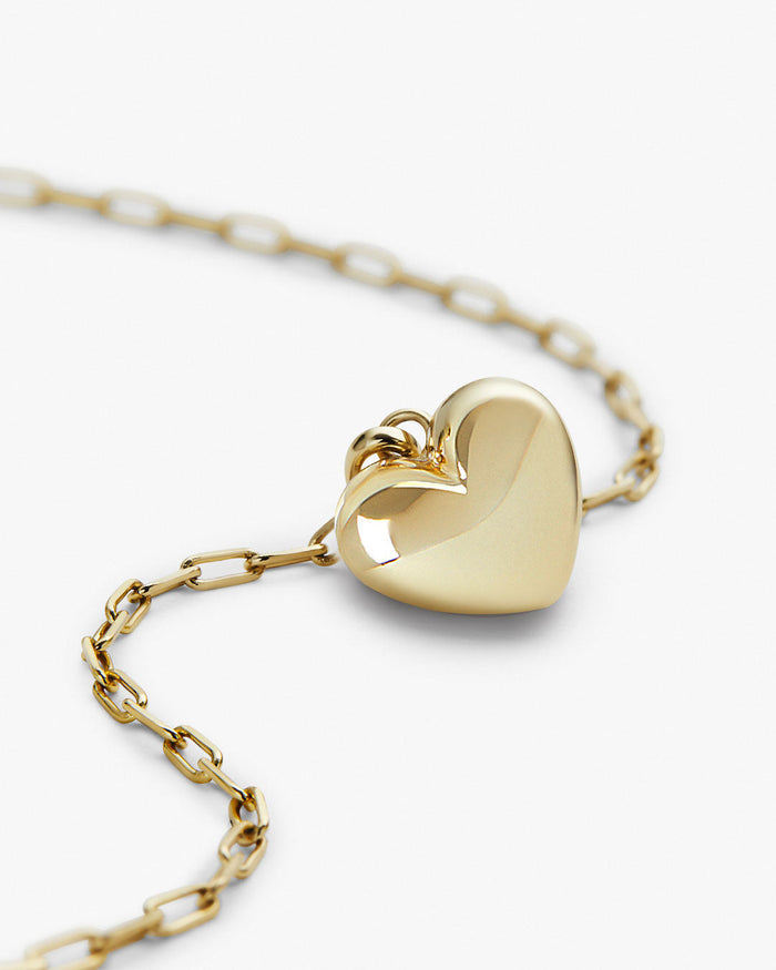 Puffed Heart Necklace - Lev