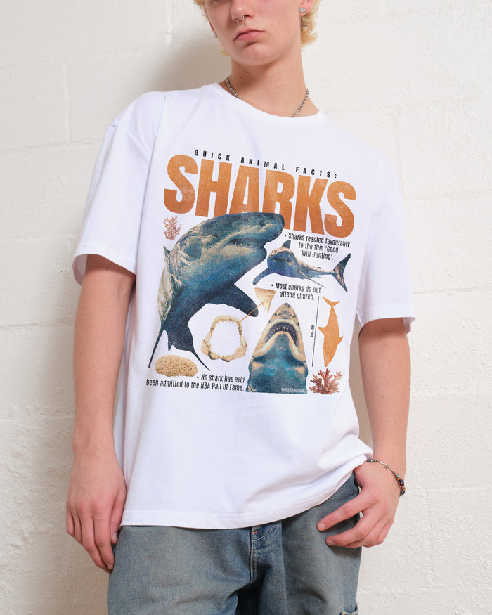 Quick Animal Facts - Sharks T-Shirt Australia Online