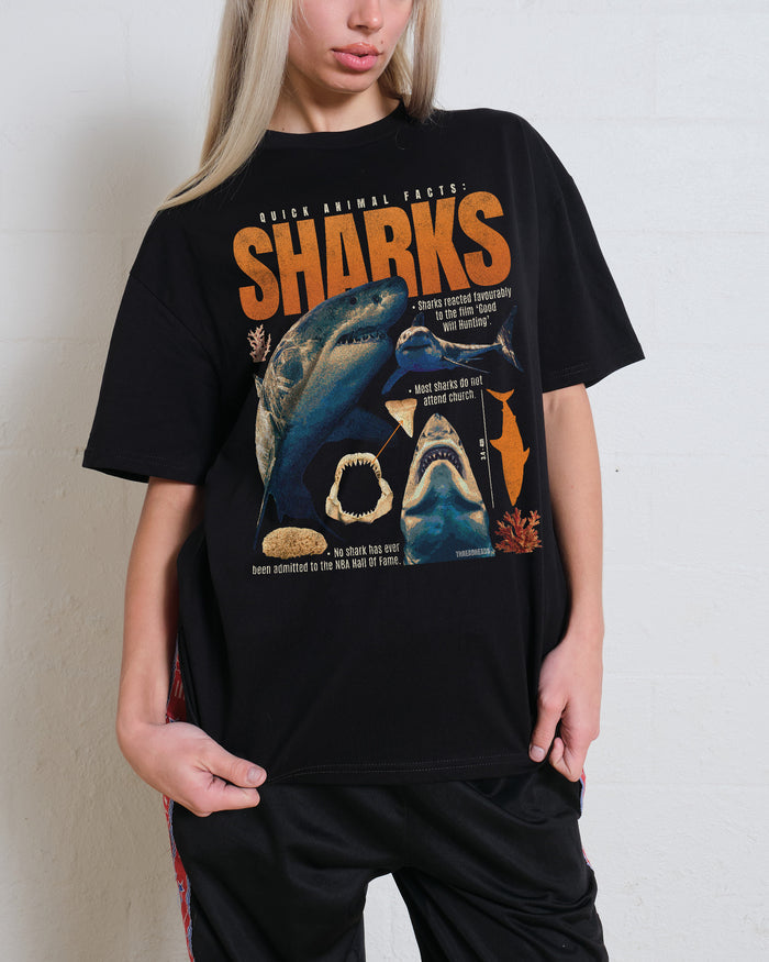 Quick Animal Facts - Sharks T-Shirt Australia Online