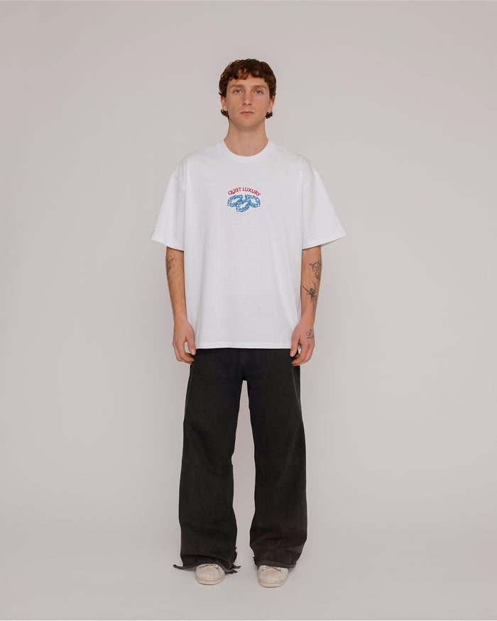 Quiet Luxury Oversized Embroidered Tee
