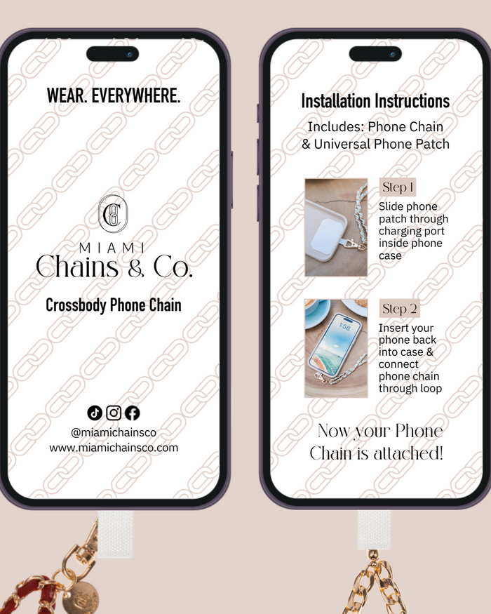 Ready in Red Crossbody Phone Chain
