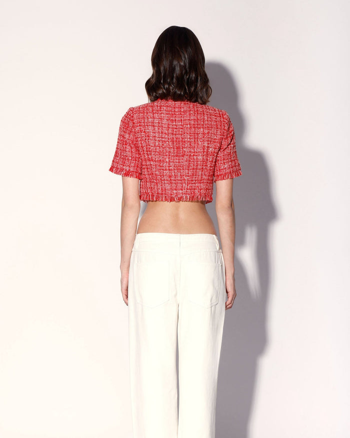 Rita Top, Cherry Tweed