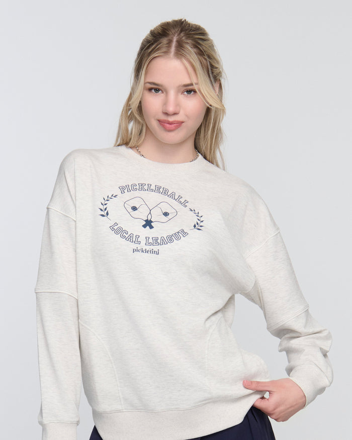 Rosa Pickleball Sweater – Long Sleeve Crewneck