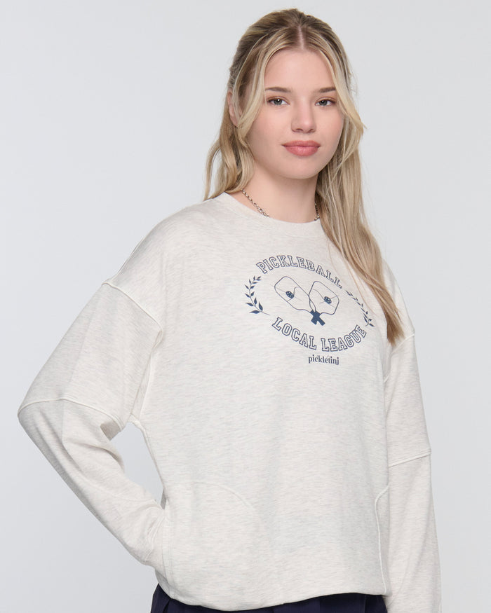 Rosa Pickleball Sweater – Long Sleeve Crewneck