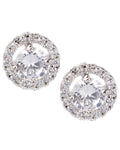 Round Halo Stud Earrings