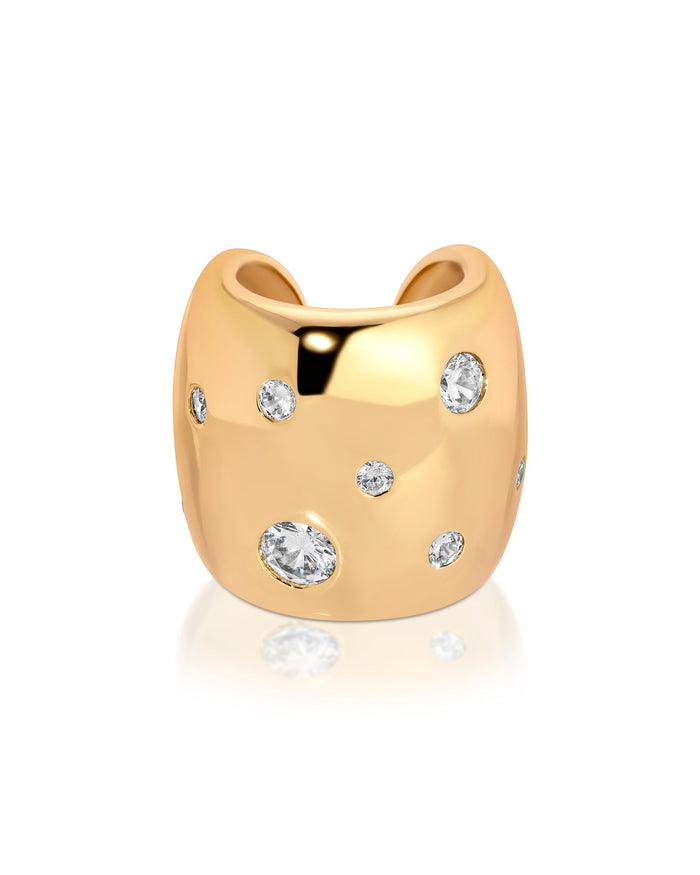 Scattered Crystal Chunky Ear Cuff