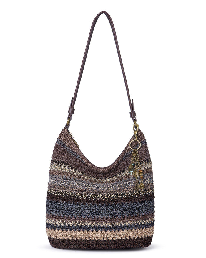 Sequoia Hobo - Hand Crochet - Aspen Stripe