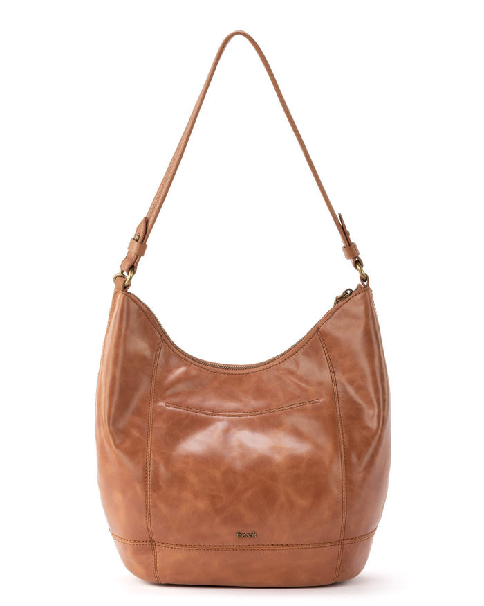 Sequoia Hobo - Leather - Tobacco Floral Embossed
