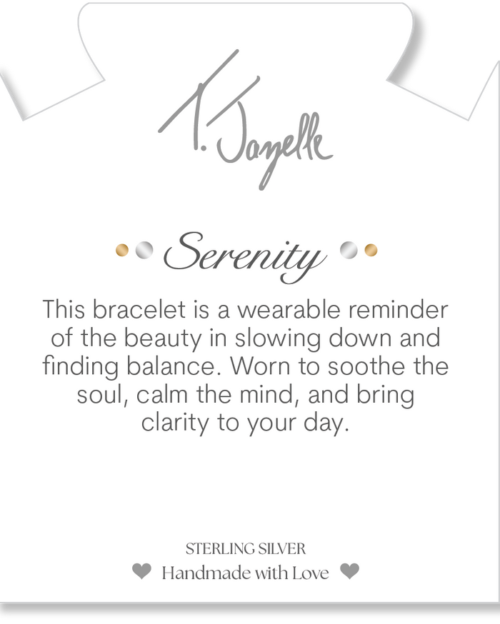 Serenity Collection- Stainless Steel Gemstone Bracelet