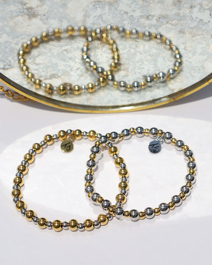 Serenity Collection- Stainless Steel Gemstone Bracelet