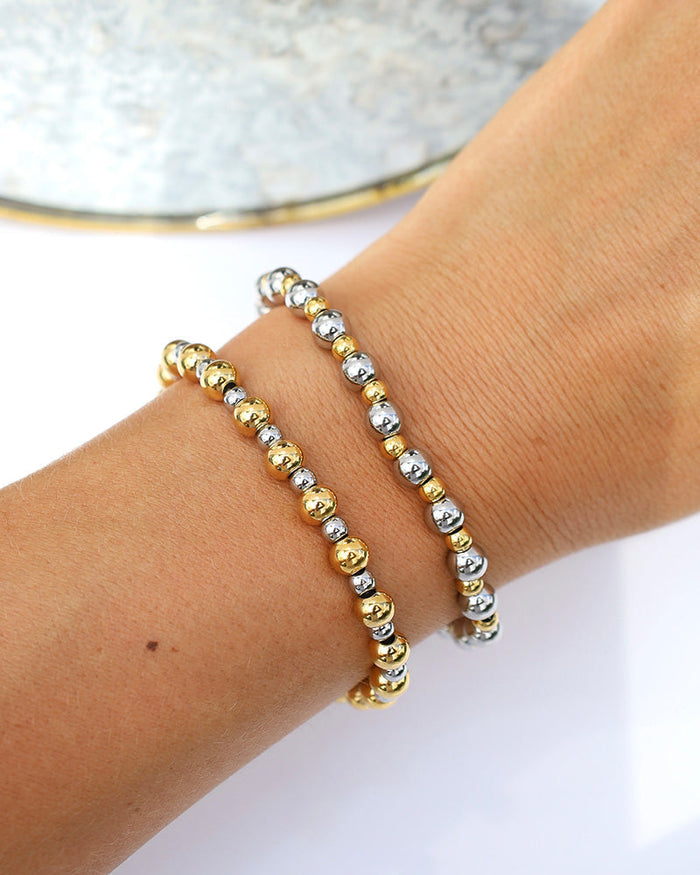 Serenity Collection- Stainless Steel Gemstone Bracelet