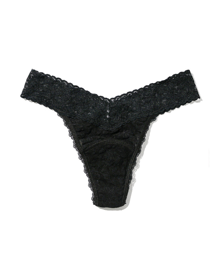 Signature Lace® Leakproof Thong Black