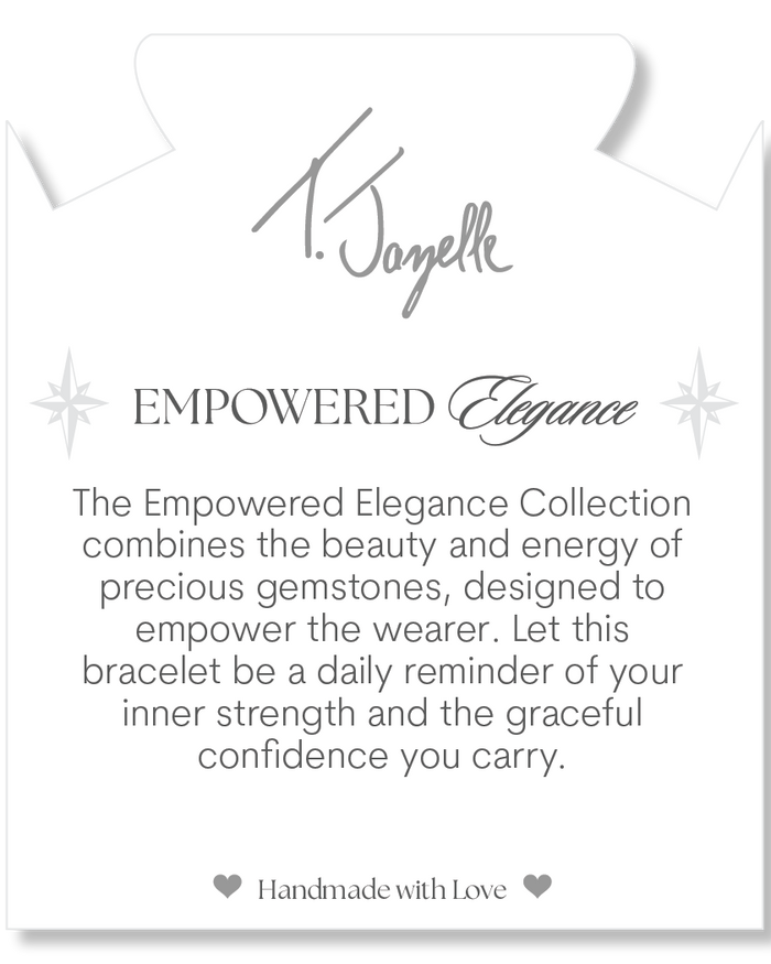 Silver Empowered Elegance Collection- Aqua Agate Gemstone Bracelet