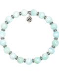 Silver Empowered Elegance Collection- Hemimorphite Gemstone Bracelet
