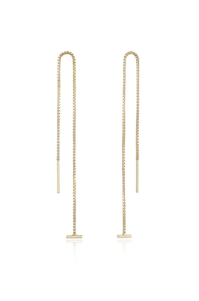 Single Chain Threader Earrings