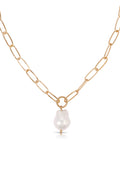 Single Pearl Chain Necklace