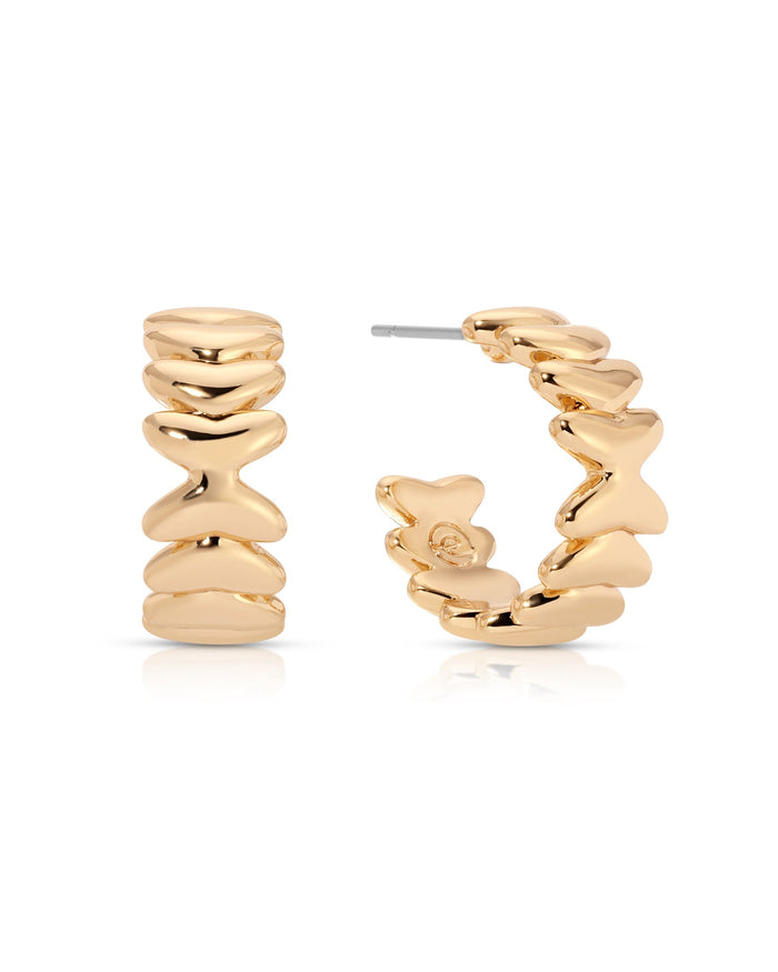 Small Metal Moderna Hoops