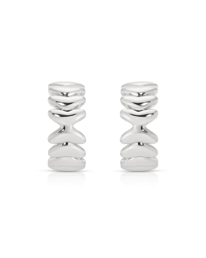 Small Metal Moderna Hoops