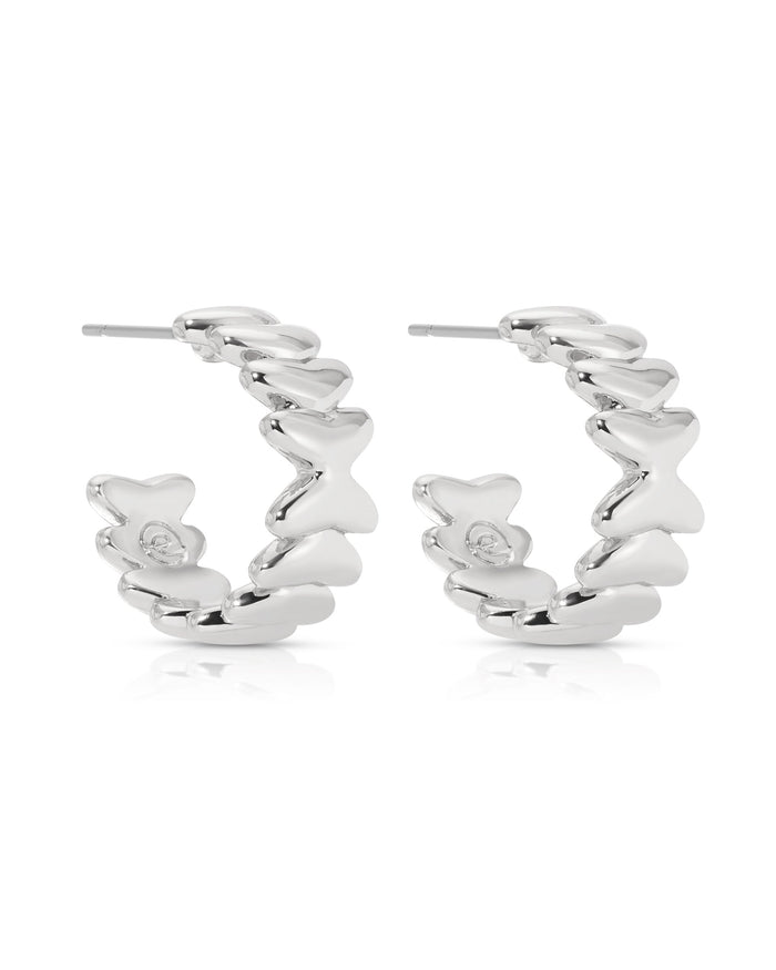 Small Metal Moderna Hoops