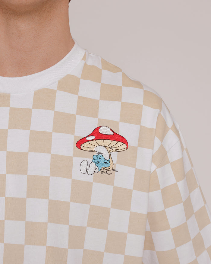 Smurf Check Oversized Tee