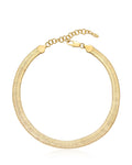 Snake Smooth Herringbone Chain Necklace