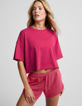 SoftKnit Better Than Ever Cropped Cotton Tee