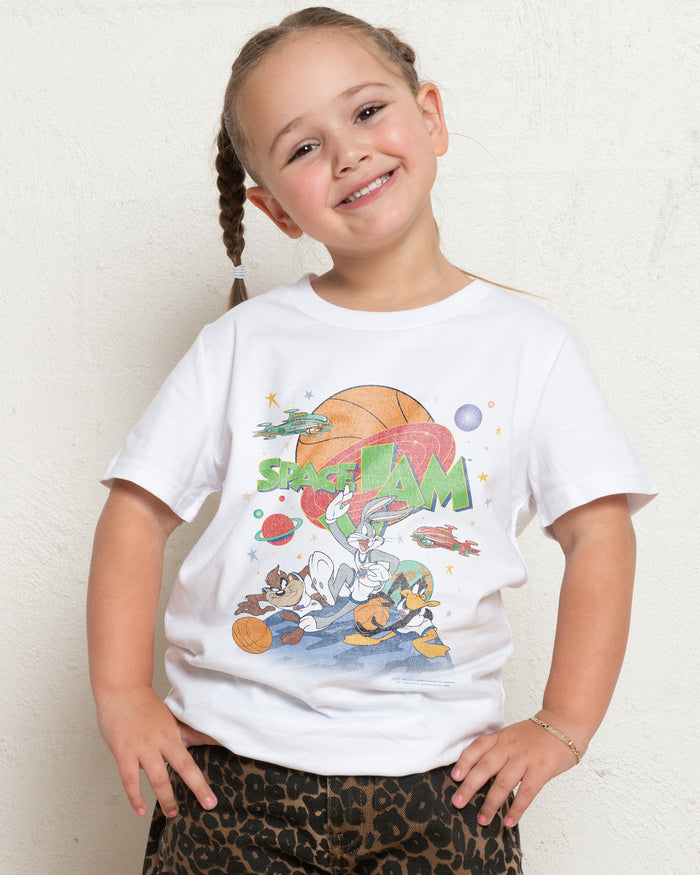 Space Jam White Kids T-Shirt