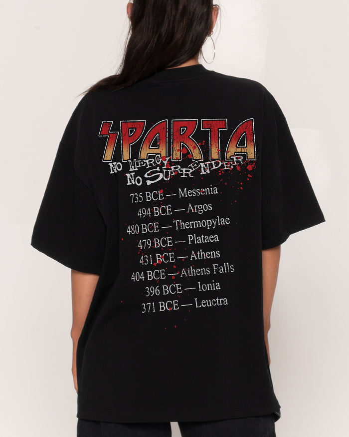 Sparta World Tour Black Oversized Tee