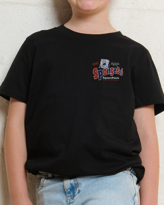 Spongebob Bob Black Kids T-Shirt