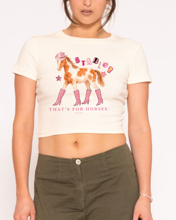 Stable? That's For Horses Natural Baby Tee